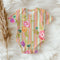 Bouquets on Stripes in Pink - Pre-Order
