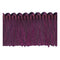 Aubergine Ruche Fringing - 38mm WIDE