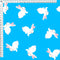 White Easter Bunnies - Bright Blue - Pre-Order