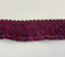 Aubergine Ruche Fringing - 38mm WIDE