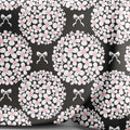Bows And Hydrangeas - Charcoal - Pre-Order