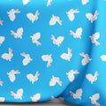 White Easter Bunnies - Bright Blue - Pre-Order