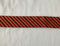 Red & Gold Striped Bias Binding - 25mm WIDE - 5.1m REMNANT