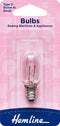 Sewing Machine Light Bulb - TYPE D Screw In SMALL