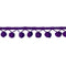 Deep Purple Pom Pom Braid - SMALL