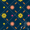 Dandelions in Sunny Navy Demure - Pre-Order