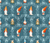 Gnomes in Teal - Pre-order - Clover & Co Fabrics