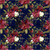 Poinsettia Perfection in Navy - Pre-order - Clover & Co Fabrics